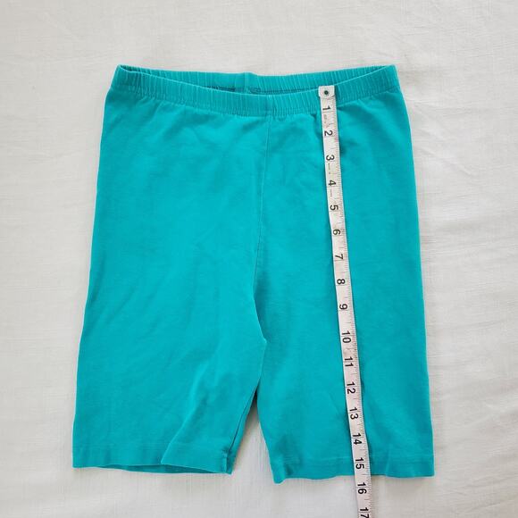 Vintage Aqua Green Biker Shorts kids 10/12 - Picture 3 of 5